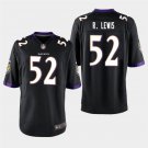 Baltimore Ravens #52 Ray Lewis Black Stitched Game Jersey