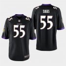 Baltimore Ravens #55 Terrell Suggs Black Stitched Game Jersey