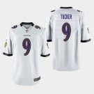 Baltimore Ravens #9 Justin Tucker White Stitched Game Jersey