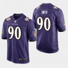 Baltimore Ravens #90 Za'Darius Smith Purple Stitched Game Jersey