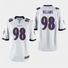 Baltimore Ravens #98 Brandon Williams White Stitched Game Jersey