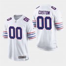 Buffalo Bills #00 Custom Name and Number White Stitched Game Jersey