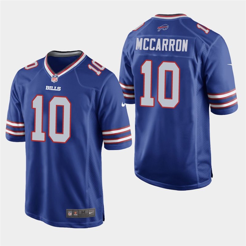 Buffalo Bills #10 AJ McCarron Royal Stitched Game Jersey