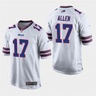 Buffalo Bills #17 Josh Allen White Stitched Game Jersey