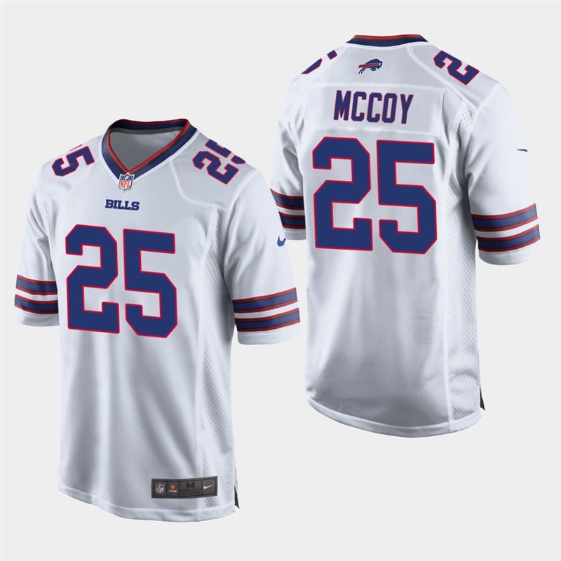 Buffalo Bills #25 LeSean McCoy White Stitched Game Jersey