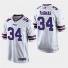Buffalo Bills #34 Thurman Thomas White Stitched Game Jersey