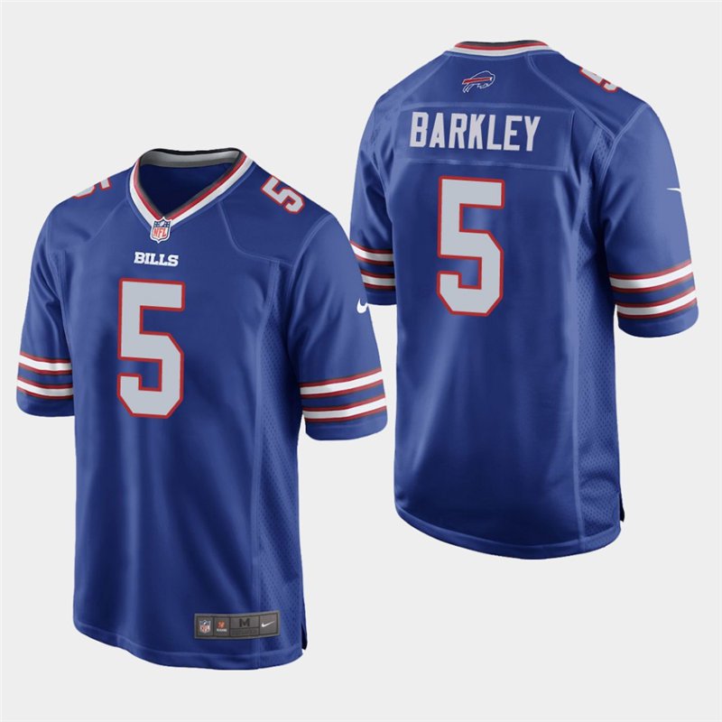 Buffalo Bills #5 Matt Barkley Royal Stitched Game Jersey