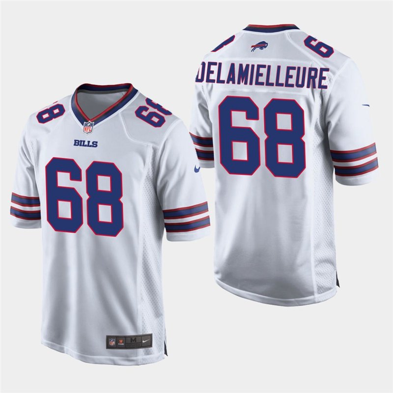 Buffalo Bills #68 Joe DeLamielleure White Stitched Game Jersey