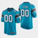 Carolina Panthers #00 Custom Name and Number Blue Stitched Game Jersey