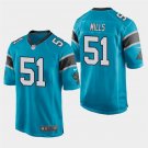 Carolina Panthers #51 Sam Mills Blue Stitched Game Jersey