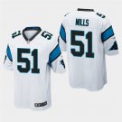 Carolina Panthers #51 Sam Mills White Stitched Game Jersey