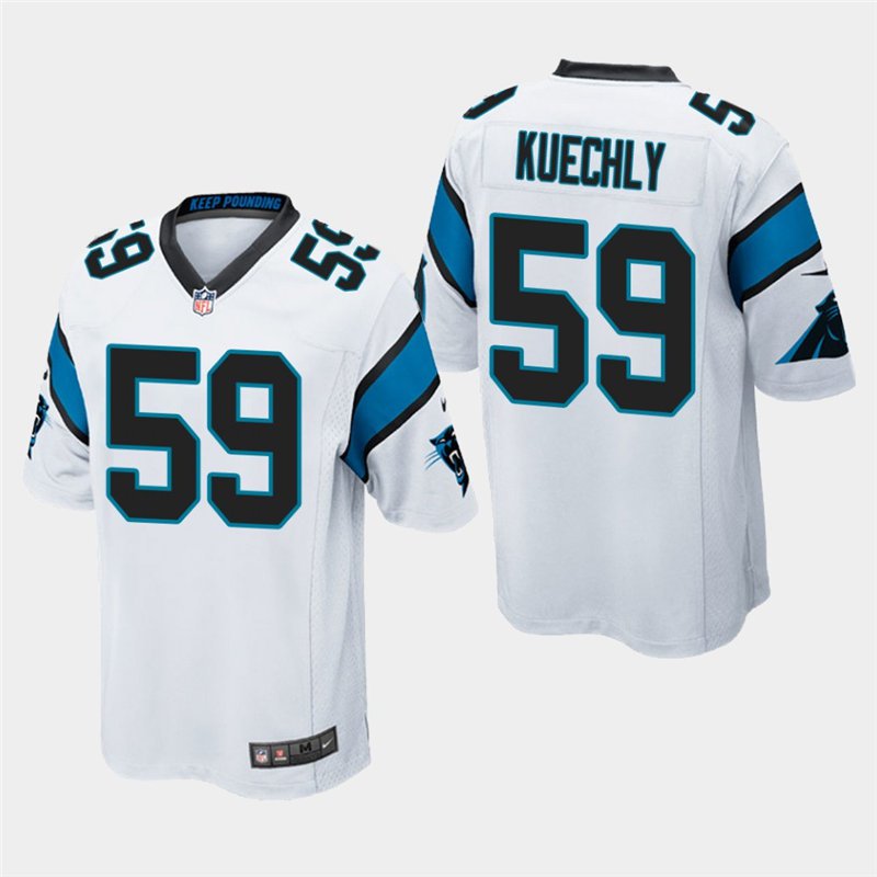 Carolina Panthers #59 Luke Kuechly White Stitched Game Jersey
