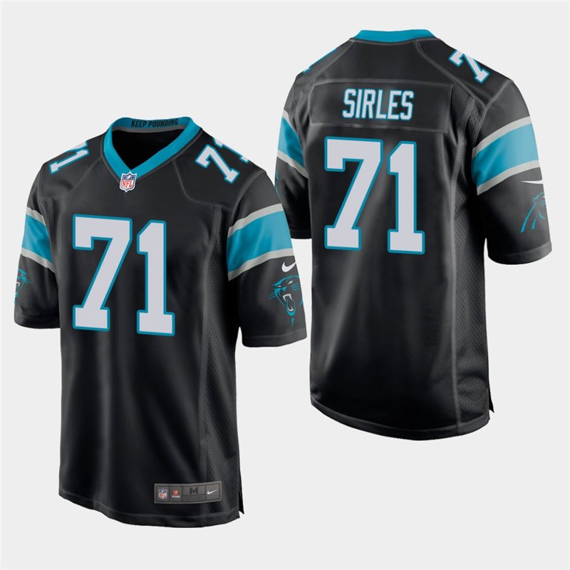Carolina Panthers #71 Jeremiah Sirles Black Stitched Game Jersey