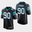 Carolina Panthers #90 Julius Peppers Black Stitched Game Jersey