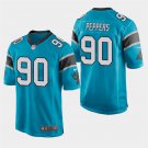 Carolina Panthers #90 Julius Peppers Blue Stitched Game Jersey