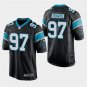 Carolina Panthers #97 Mario Addison Black Stitched Game Jersey