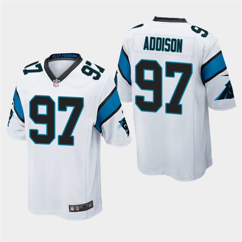Carolina Panthers #97 Mario Addison White Stitched Game Jersey