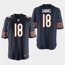Chicago Bears #18 Taylor Gabriel Navy Stitched Game Jersey