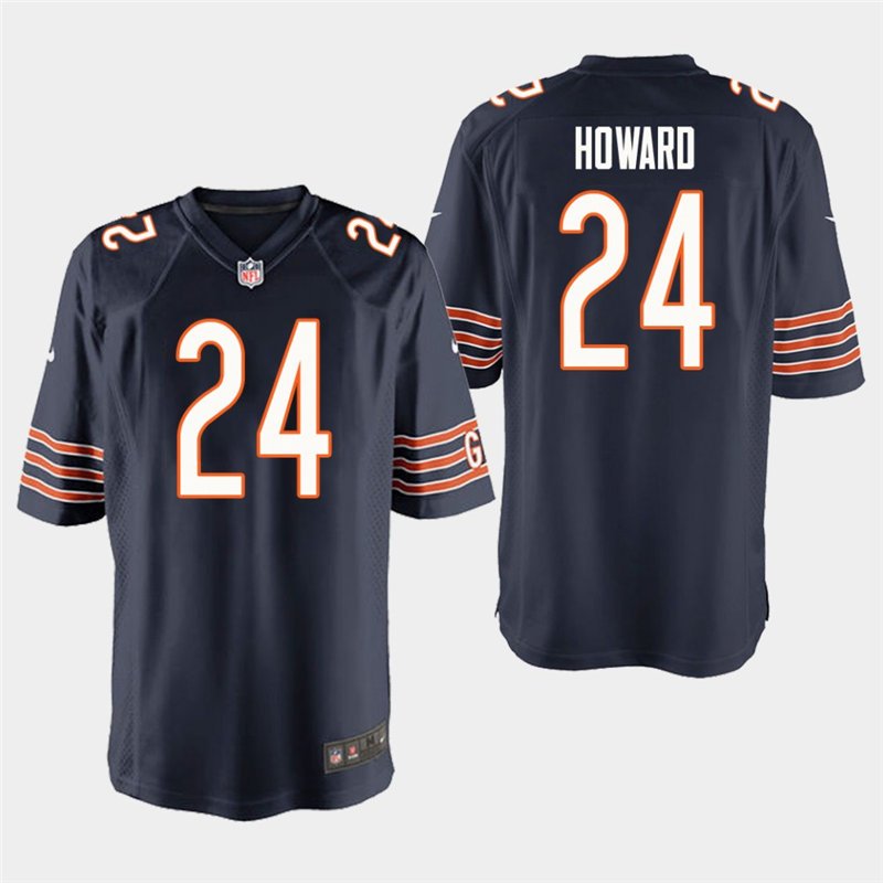 Chicago Bears #24 Jordan Howard Navy Stitched Game Jersey