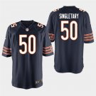 Chicago Bears #50 Mike Singletary Navy Stitched Game Jersey