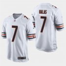 Chicago Bears #7 George Halas White Stitched Game Jersey