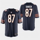 Chicago Bears #87 Adam Shaheen Navy Stitched Game Jersey