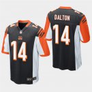 Cincinnati Bengals #14 Andy Dalton Black Stitched Game Jersey