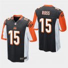 Cincinnati Bengals #15 John Ross Black Stitched Game Jersey