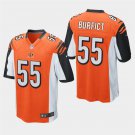 Cincinnati Bengals #55 Vontaze Burfict Orange Stitched Game Jersey