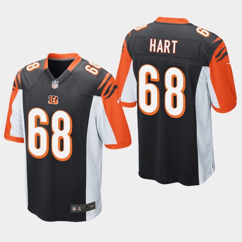 Cincinnati Bengals 68 Bobby Hart Black Stitched Game Jersey