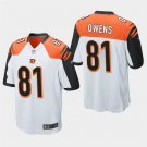 Cincinnati Bengals #81 Terrell Owens White Stitched Game Jersey