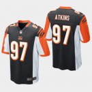Cincinnati Bengals #97 Geno Atkins Black Stitched Game Jersey
