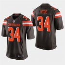 Cleveland Browns #34 Carlos Hyde Brown Stitched Game Jersey