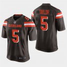 Cleveland Browns #5 Tyrod Taylor Brown Stitched Game Jersey