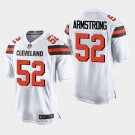 Cleveland Browns #52 Ray-Ray Armstrong White Stitched Game Jersey