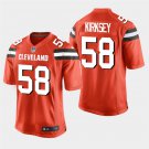 Cleveland Browns #58 Christian Kirksey Orange Stitched Game Jersey