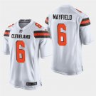 Cleveland Browns #6 Baker Mayfield White Stitched Game Jersey