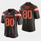 Cleveland Browns #80 Jarvis Landry Brown Stitched Game Jersey