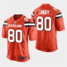 Cleveland Browns #80 Jarvis Landry Orange Stitched Game Jersey