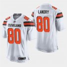Cleveland Browns #80 Jarvis Landry White Stitched Game Jersey