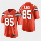 Cleveland Browns #85 David Njoku Orange Stitched Game Jersey