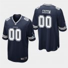 Dallas Cowboys #00 Custom Name and Number Navy Stitched Game Jersey