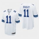 Dallas Cowboys #11 Cole Beasley White Stitched Game Jersey