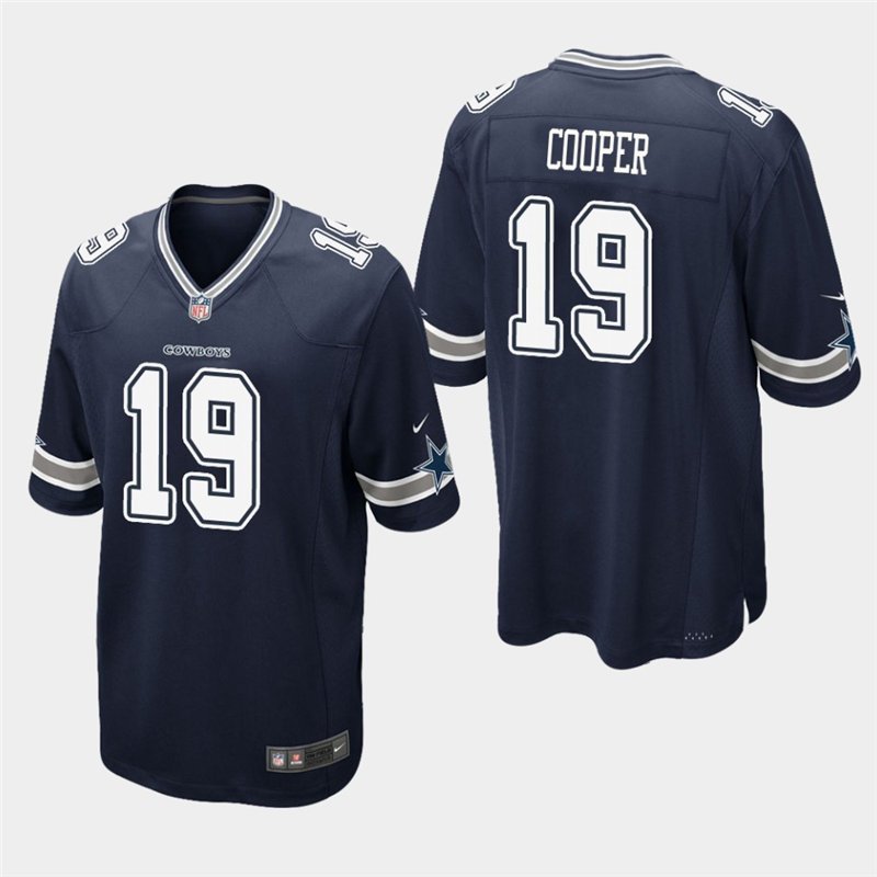 Dallas Cowboys #19 Amari Cooper Navy Stitched Game Jersey