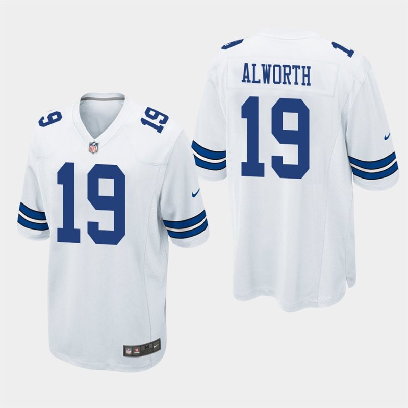 Dallas Cowboys #19 Lance Alworth White Stitched Game Jersey
