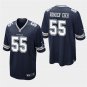 Dallas Cowboys #55 Leighton Vander Esch Navy Stitched Game Jersey