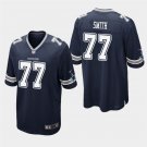 Dallas Cowboys #77 Tyron Smith Navy Stitched Game Jersey