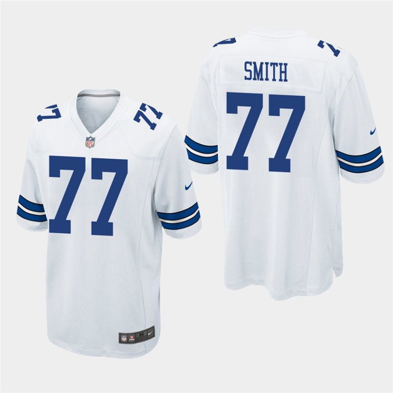 Dallas Cowboys #77 Tyron Smith White Stitched Game Jersey