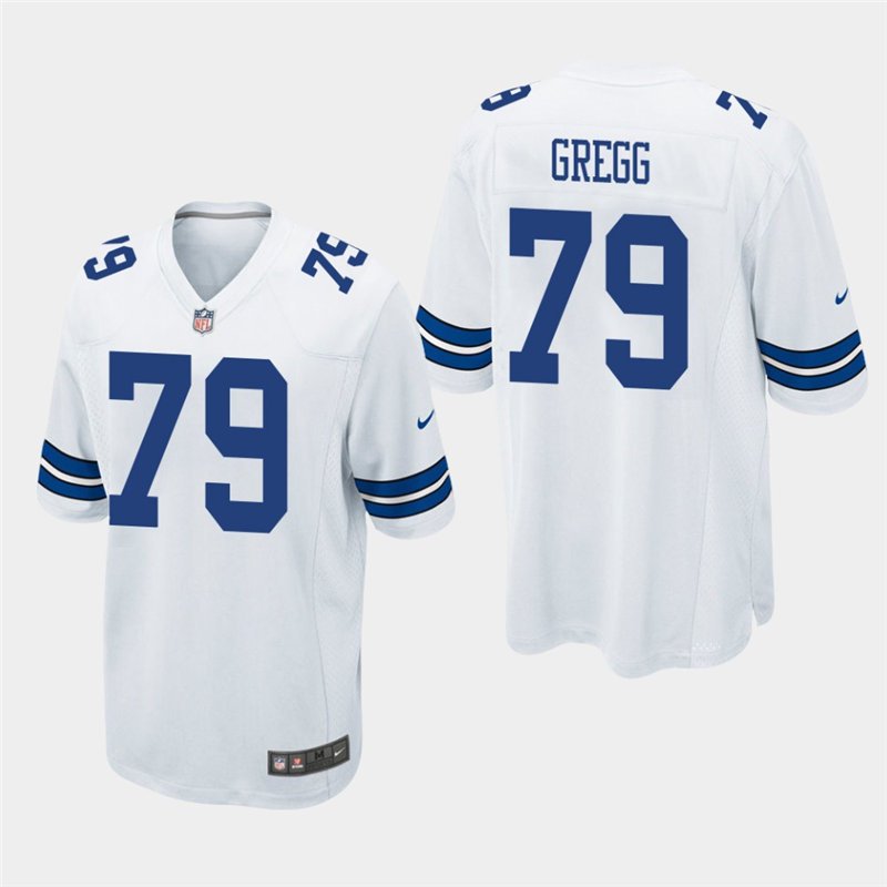 Dallas Cowboys #79 Forrest Gregg White Stitched Game Jersey
