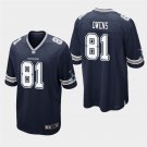 Dallas Cowboys #81 Terrell Owens Navy Stitched Game Jersey